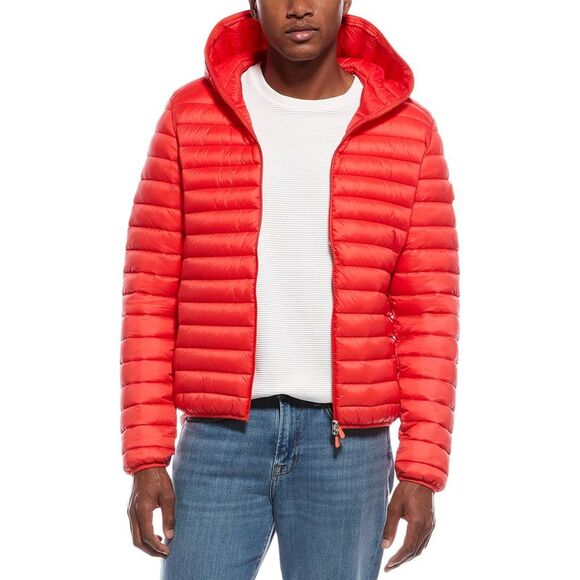 Save The Duck MensDonald Puffer Jacket Red